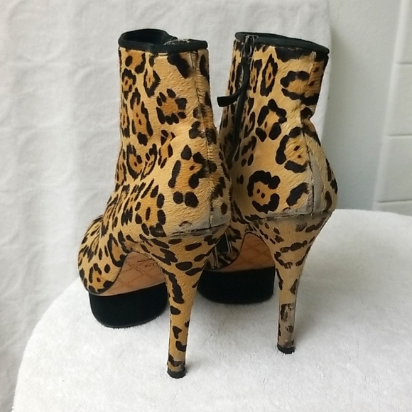 L.A.M.B. leopard print leather heels - Picture 4 of 10
